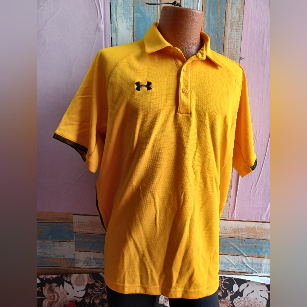 Under Armour Men's Yellow Polo Shirt